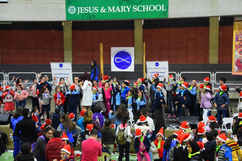 Saint Vincent de paul celebrating Christmas at Jesus & Mary school